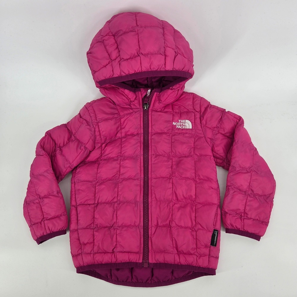 The North Face ThermoBall Eco Hooded Jacket 3T Pink Quilted Gorpcore Outdoorsy